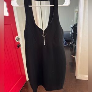 Zara zipper mini dress
